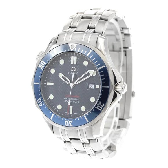 OMEGA Seamaster300 Professional 2221.80 Date Navy Dial Quartz Men's Watch_880057 - Picture 1 of 6
